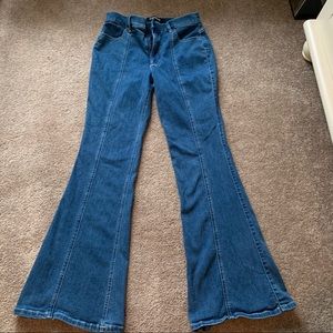 Express Bell Flare High Rise Jeans